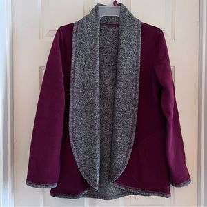 Cuddl Duds Reversible Fleece Cardigan - New Without Tags